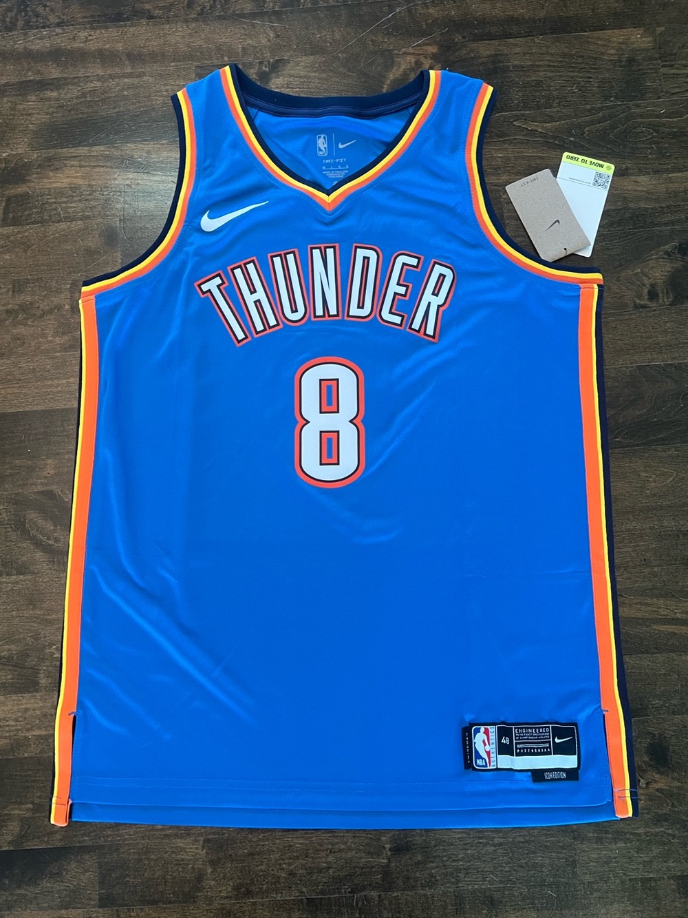 Nike Oklahoma City Thunder Jalen Williams #8 Swingman Icon Jersey Size L